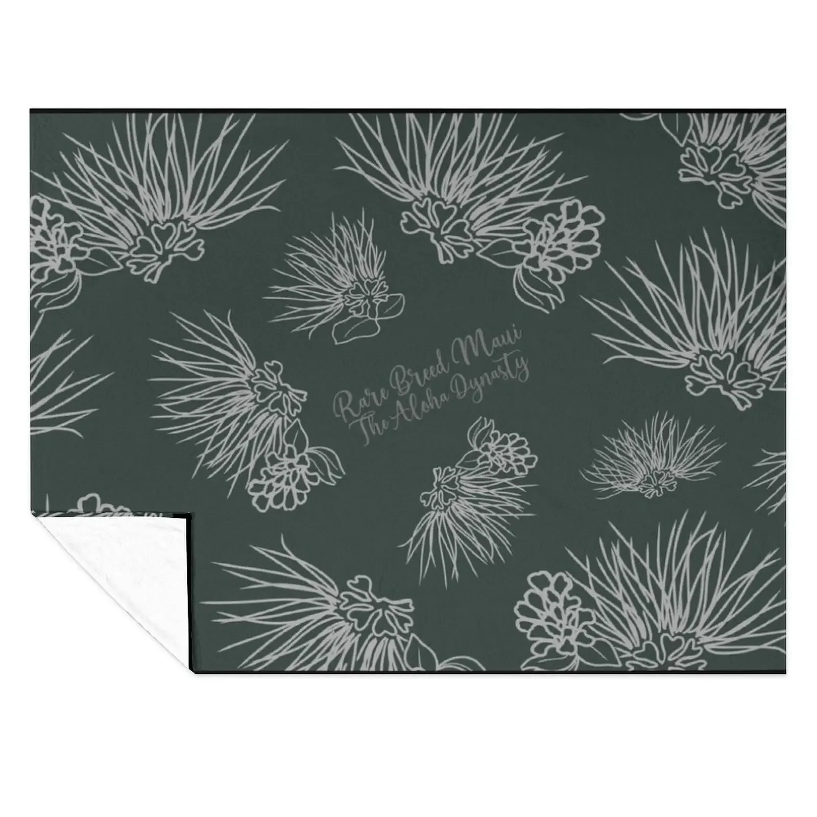 

Ohia Lehua Hawaiian Print Throw Blanket Travel Plaid on the sofa for winter manga Blankets