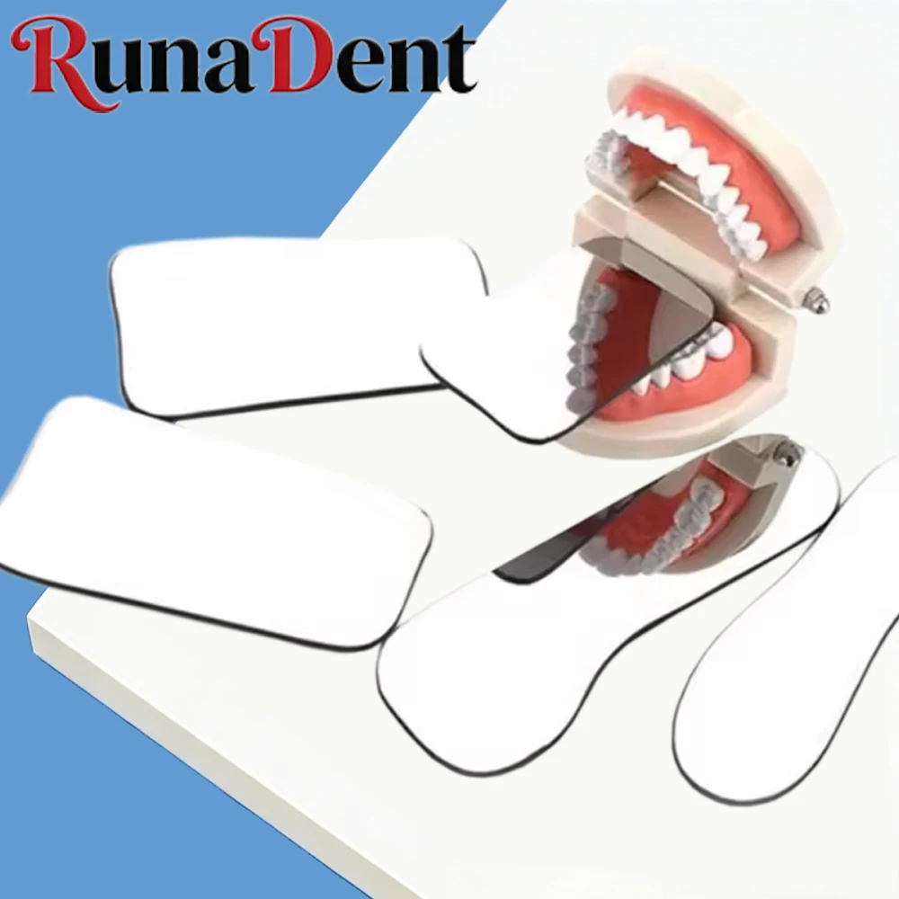 

5Pcs Dental Intraoral Photographic Mirror Rhodium Double Sided Occlusal Reflector for Clear Imaging