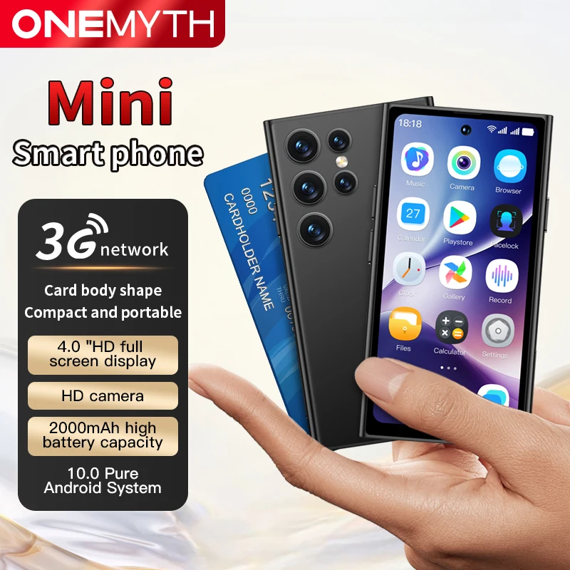 Mini Smartphone, ONEMYTH S25 Pro 4.0-inch 2GB RAM 16GB ROM Android 10.0 3G Network Small Phone