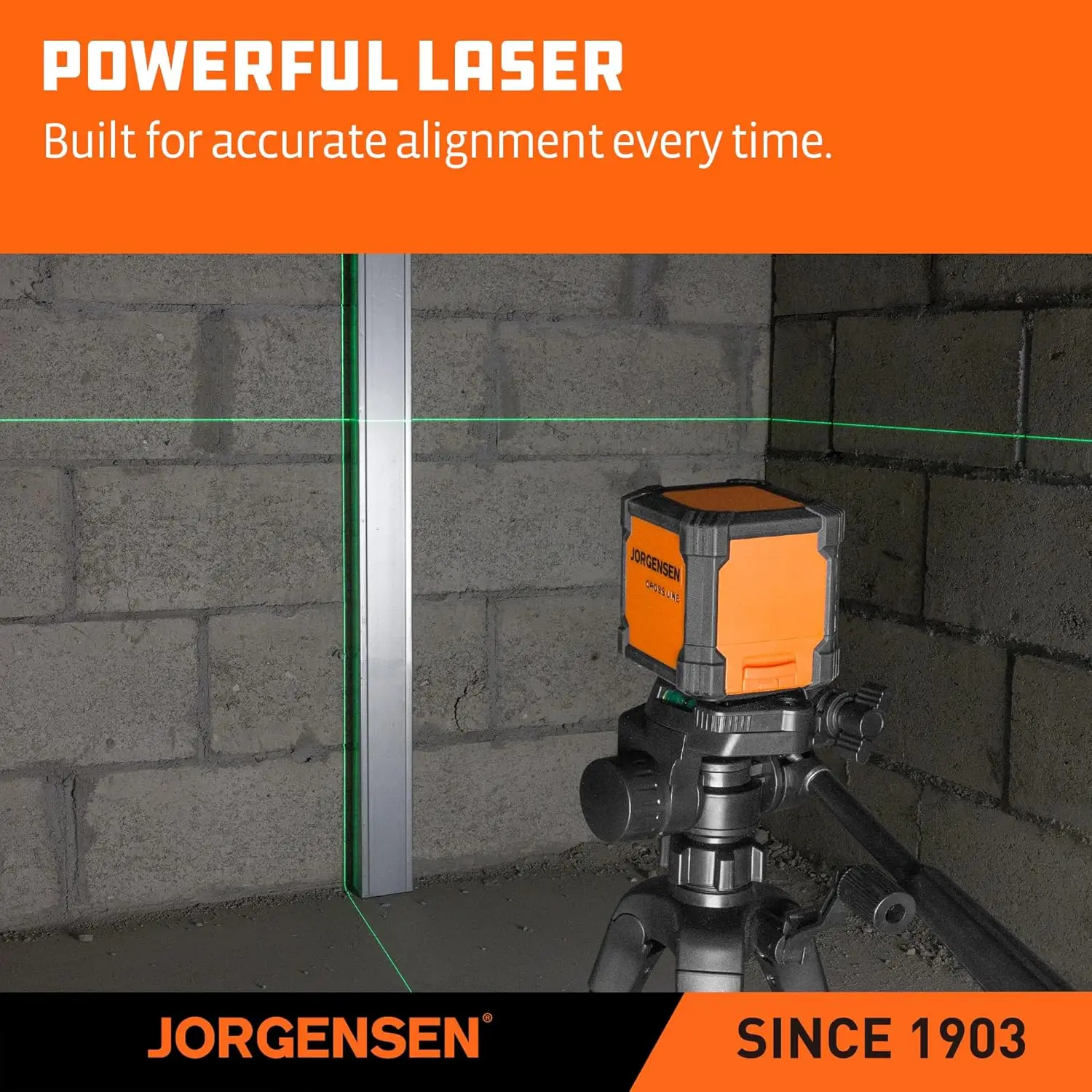 Green Laser Level with Tripod, 65 FT Self-Leveling Cross Line, 360° Magnetic Base for Hanging & Renovation