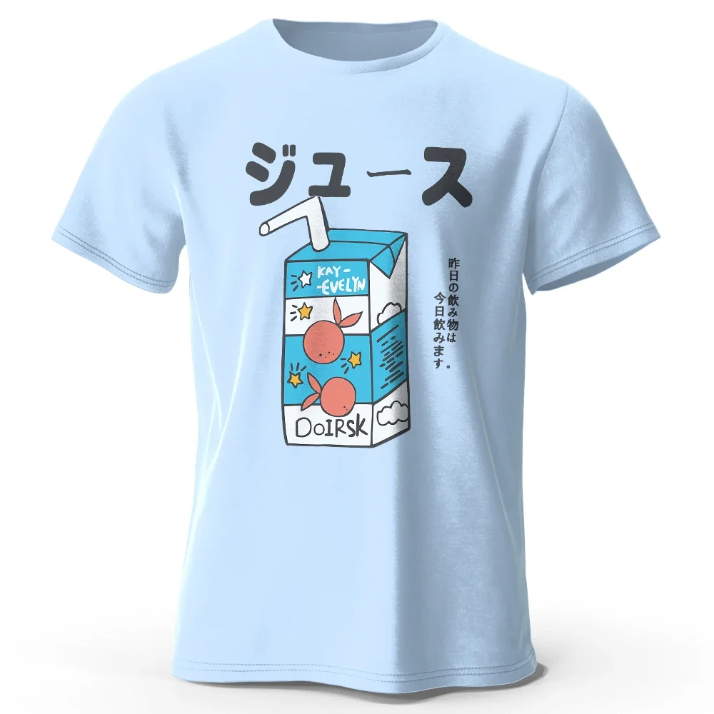 Japanisches Soda Pop Anime bedrucktes T-Shirt aus 100 % Baumwolle, ultraweiches Rundhals-Kurzarm-T-Shirt für Männer und Frauen