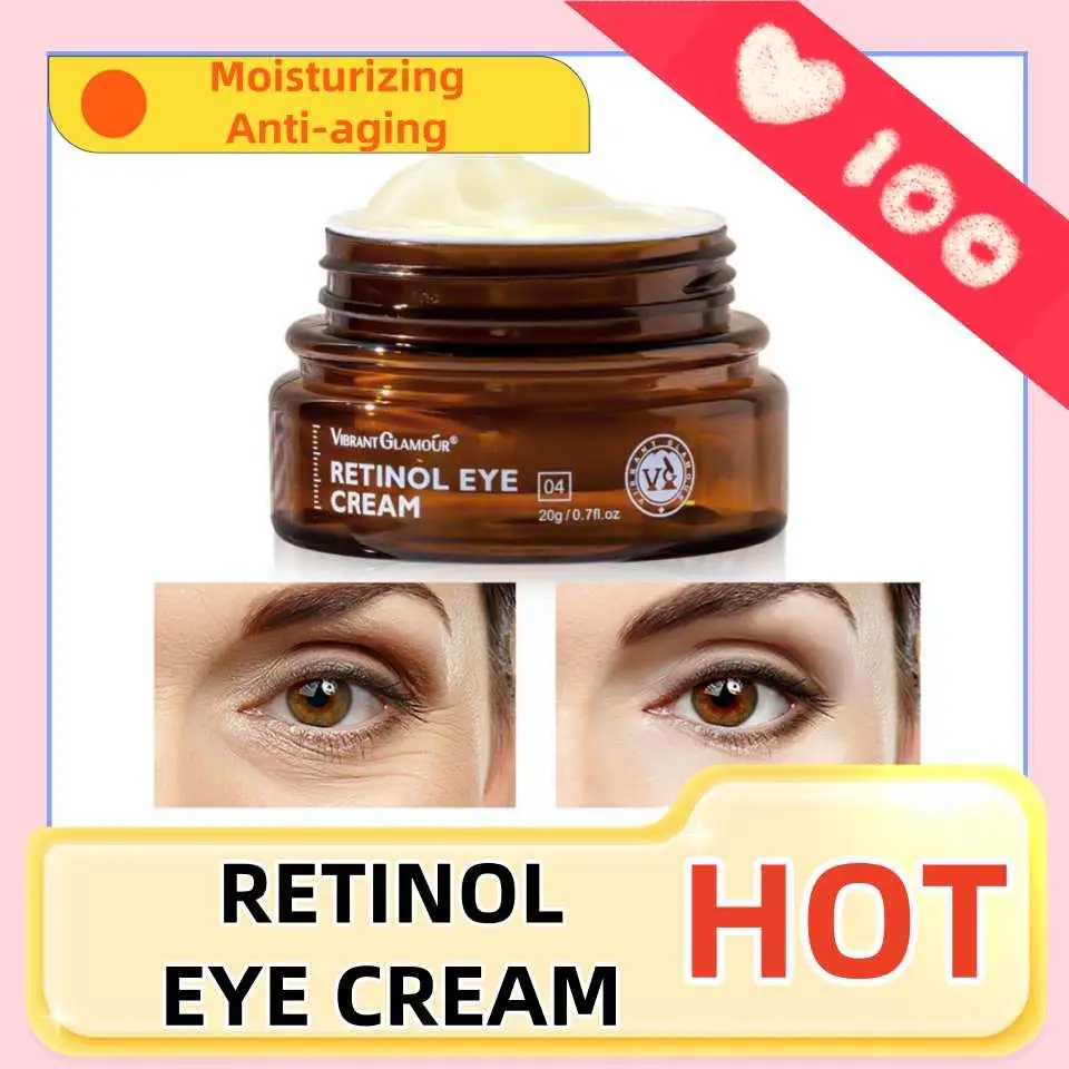 

Retinol Anti Dark Circles Cream Women Men Remove Wrinkle Line Fine Care Eye Moisturizing Reduce Puffiness Bags Skin Brighten