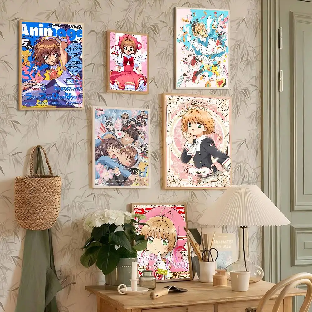 Cardcaptor Anime Sakura Classic Vintage Posters HD Quality Wall Art Retro Posters For Home Room Wall Decor