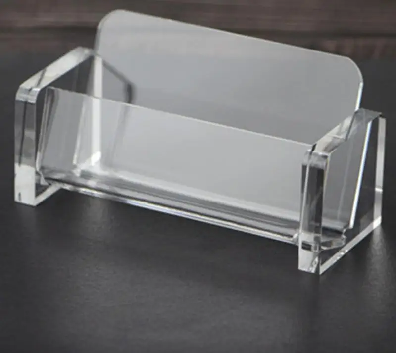 Transparent Acrylic Business Card Case Creative Business Card Holder Tabletop Business Card Storage Box Exquisite Business Gift