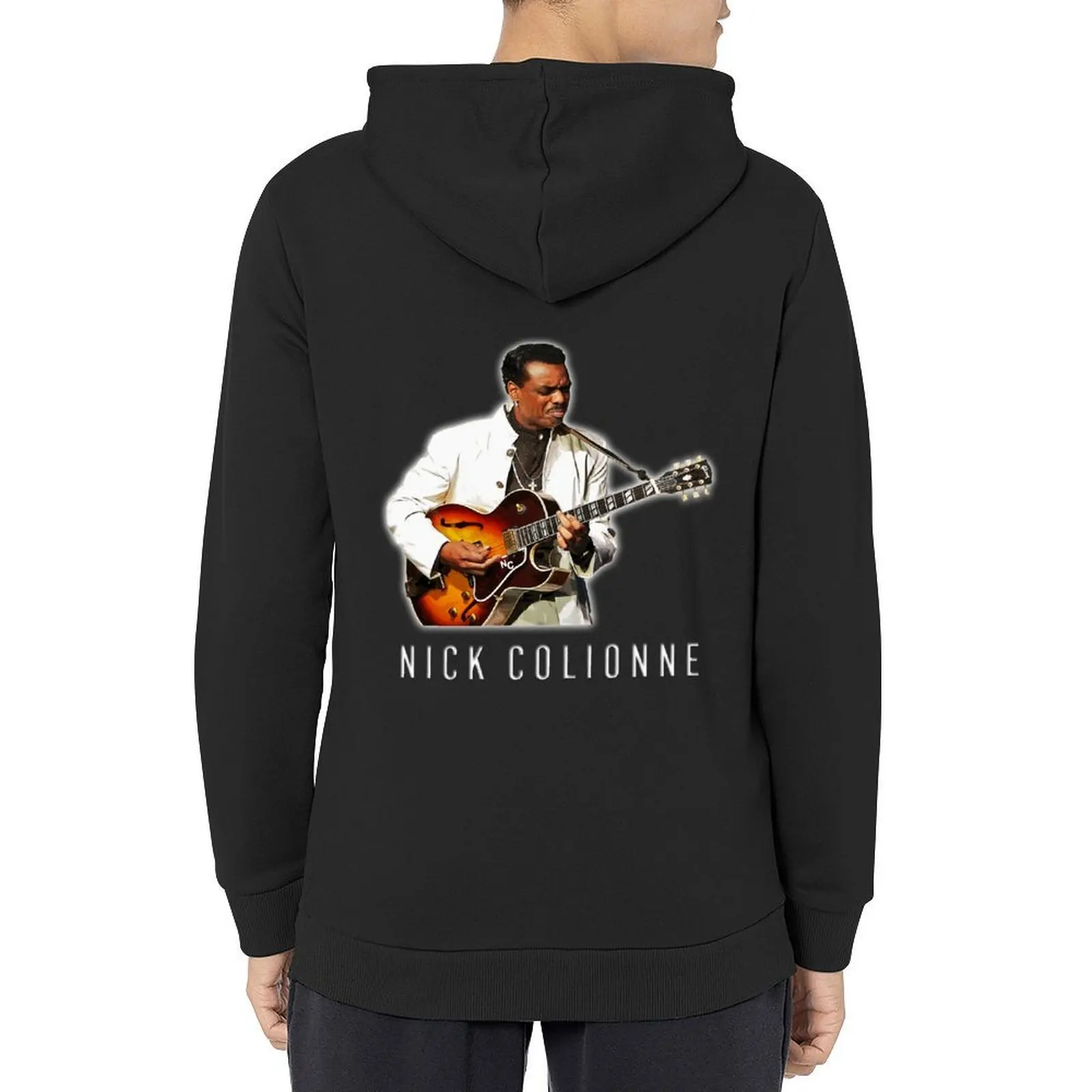 

Nick Colionne jazz guitarist artdesign Hoodie men wear clothes for men men's sweat-shirt mens designer clothes hoodie graphic