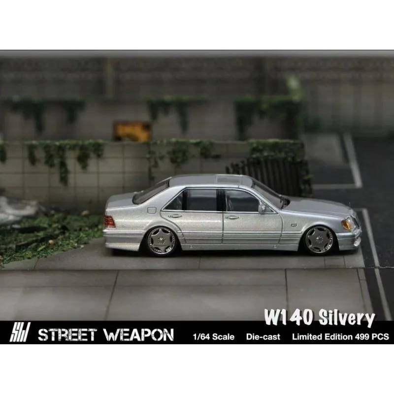 SW 1:64 W140 نموذج سيارة مصنوع من خليط معدني محاكاة، لعبة للأولاد، عنصر عرض قابل للجمع للبالغين.