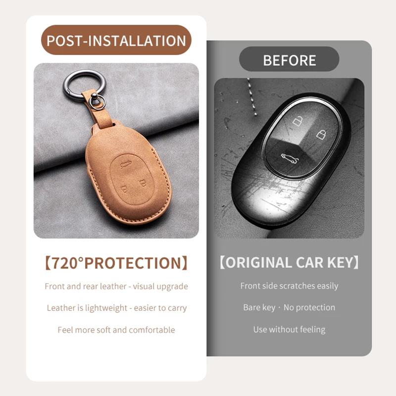 For NIO ALL Series Multi-styles Car Smart Key Case Cover Key Pack Remote Protection Sleeve Buckle/Rope Auto Special Accessories