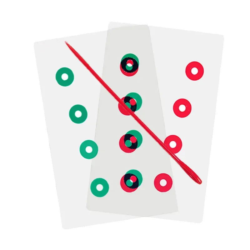 بطاقة تدريب رؤية التحول الانصهار المستقلة قصر النظر الحول بطاقة جمع حراسة الإنقاذ باللون الأحمر والأخضر #1