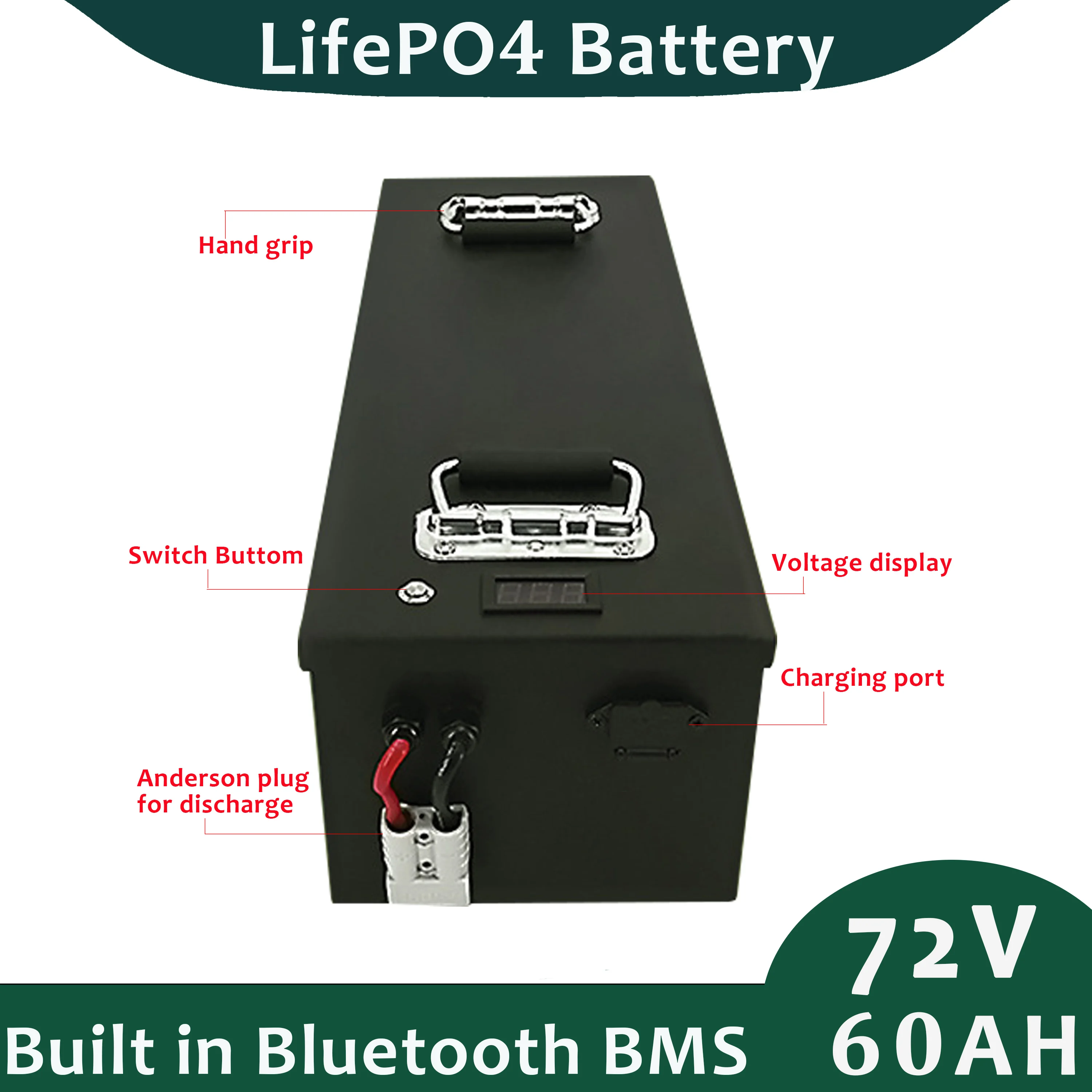 LFP 72V 60Ah LifePO4 Battery Pack For 5500W 7000W Perfect For Solar Energy Storage System