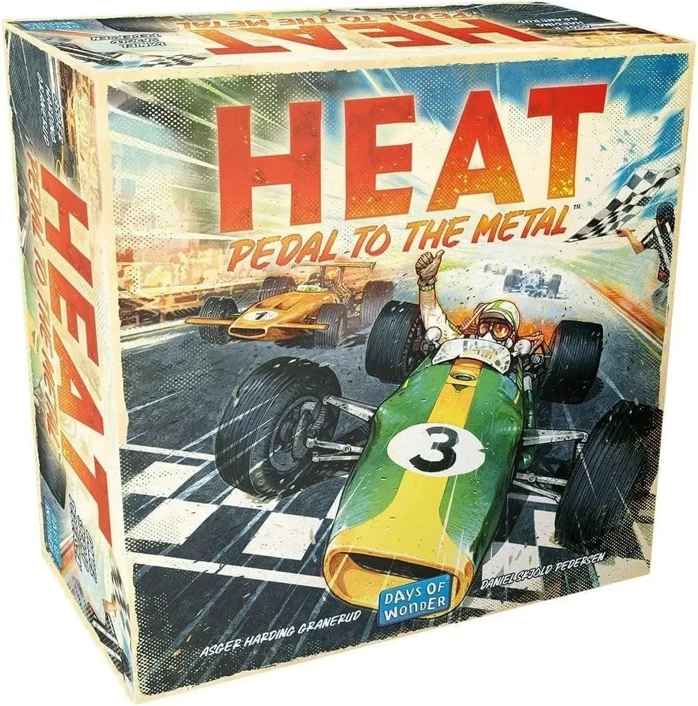 Days of Wonder | Heat: Pedal to the Metal | Racing Game | 1-6 Players | 60 Minutes Playing Time |Family Game for Kids and Adults