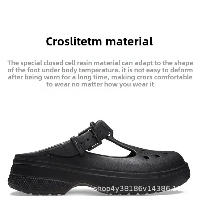 Mary Jane Hole Hole Shoes Thick Bottom Heightening Women's Shoes New Anti-slip Beach Shoes Ladies Sandals EVA Material