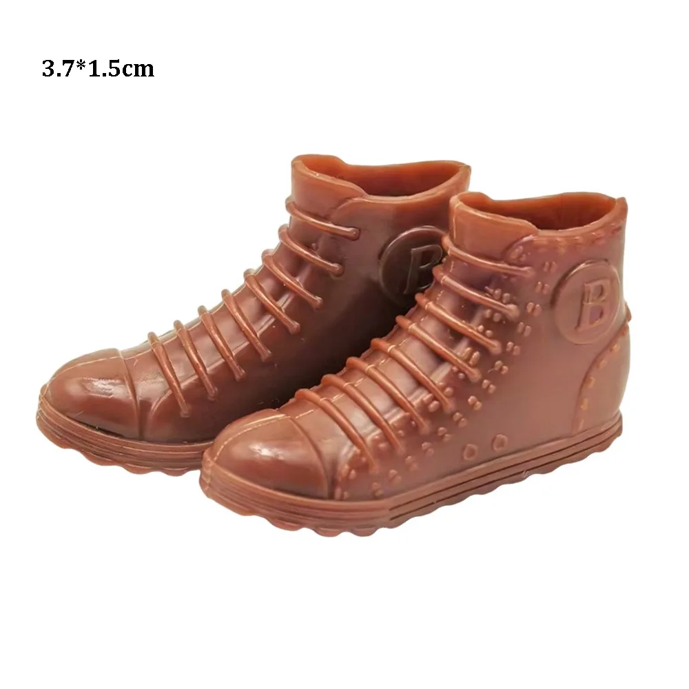 1Pair Fashion 1/6 Doll Shoes Plastic Multistyles Male Doll Boots Shoes Clothes Accessories Fit Foot Length 2cm Dolls