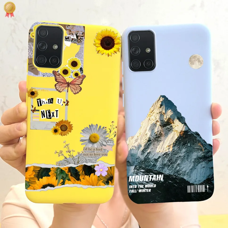 For Samsung Galaxy A51 4G UW 5G Case Cute Women 3D Shockproof Soft TPU Silicone Back Cover For Samsung A515F A516N A516V Funda