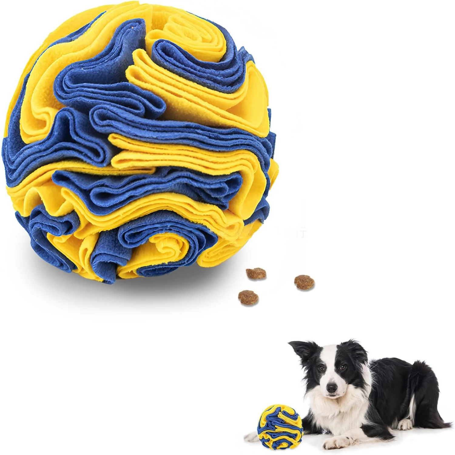 Colorful and Vibrant Oreos Snuffle Ball Toy - Exciting Interactive Design for Small to Medium-Sized Dogs - Enhances Foraging Ski