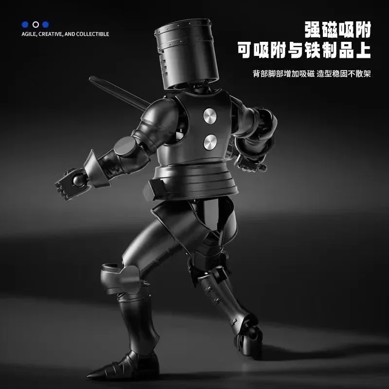 Knight Action Figures Paladin 13 Jointed Movable Shapeshift Robot 3D Printed Mannequin Character Assembl Toys Kids Gifts