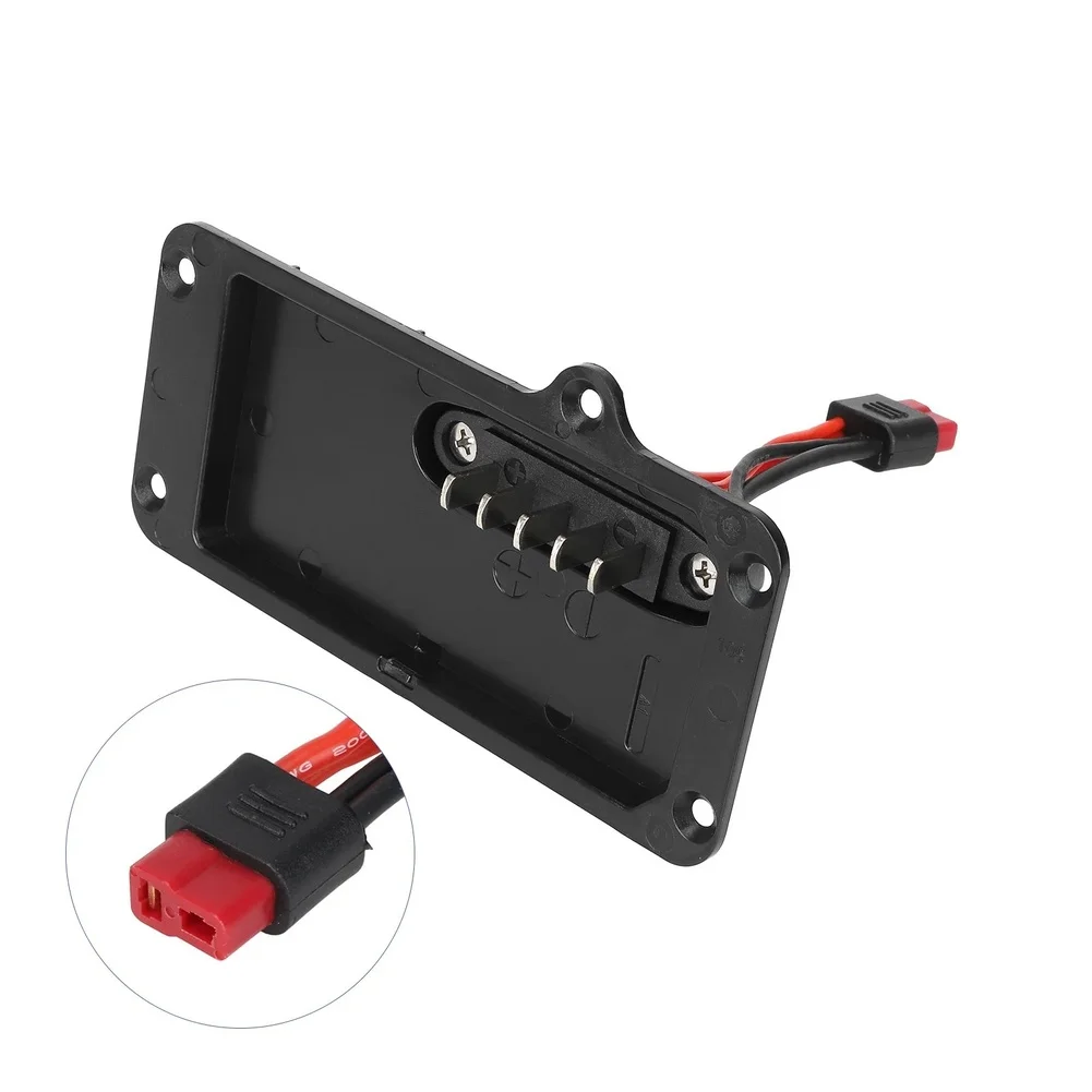 48V Lithium Battery Discharge Plate Connector Waterproof Charging Port With Cable Electric Scooter 5 Pin Connection Board Cover