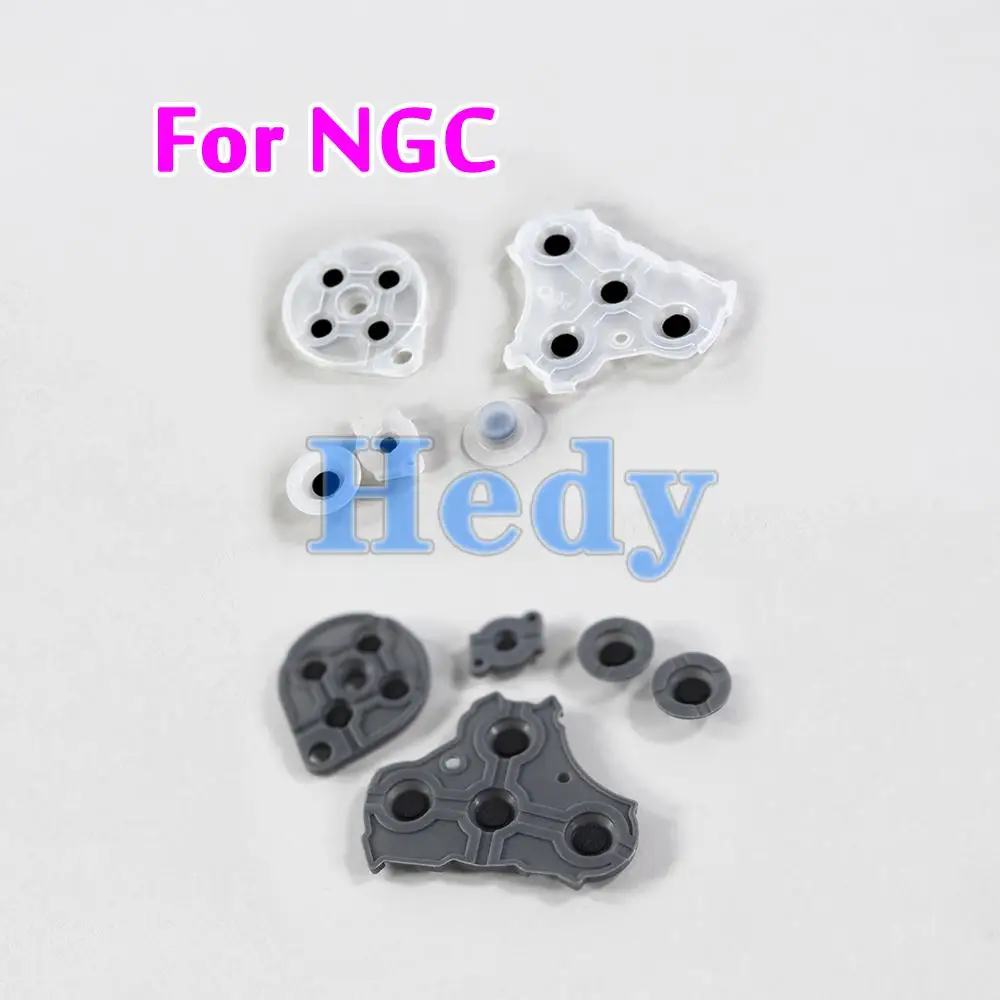 5 conjuntos de substituição para nintendo gamecube ngc controlador almofada de botão de silicone condutor