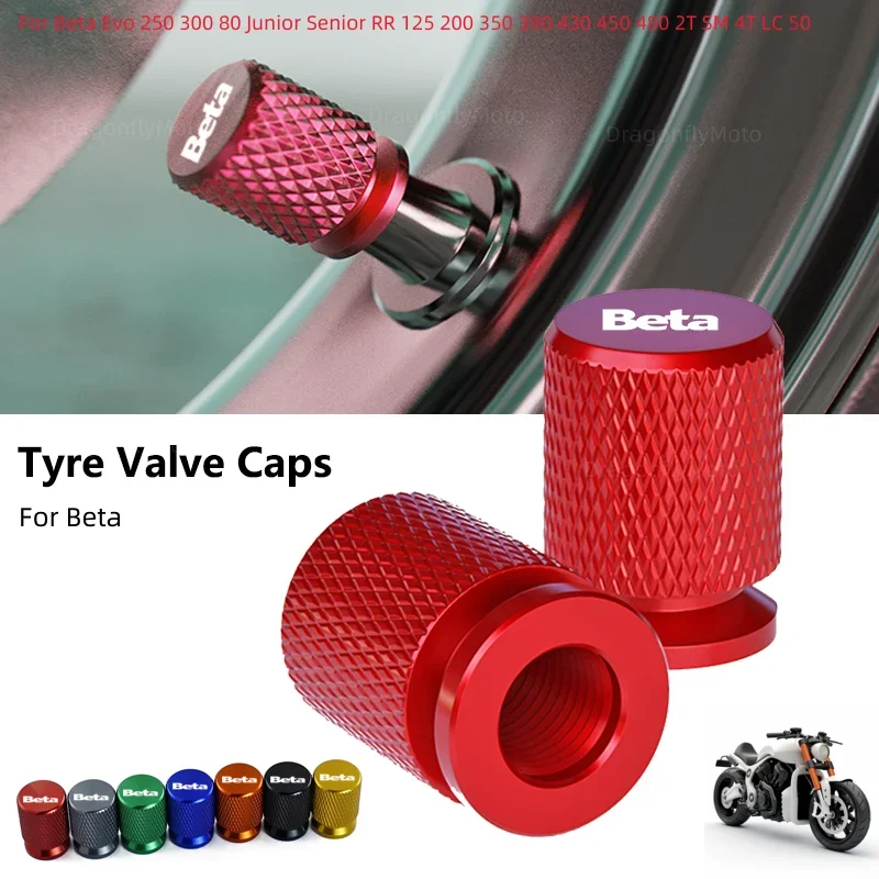 Aluminum Motorcycle Tire Valve Cap For Beta Evo 250 300 80 Junior Senior RR 125 200 350 390 430 450 480 2T SM 4T LC 50 Enduro