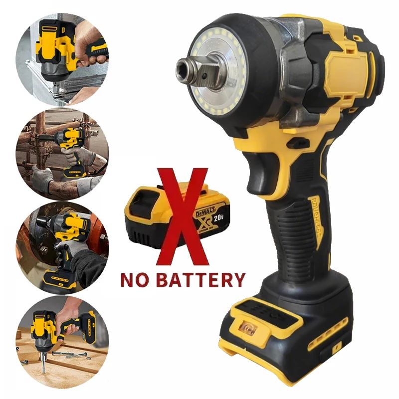 21V Brushless Electric Wrench, Adjustable Torque Lithium Battery-Powered Tool Repair Tool for Automotive And Mechanical Work