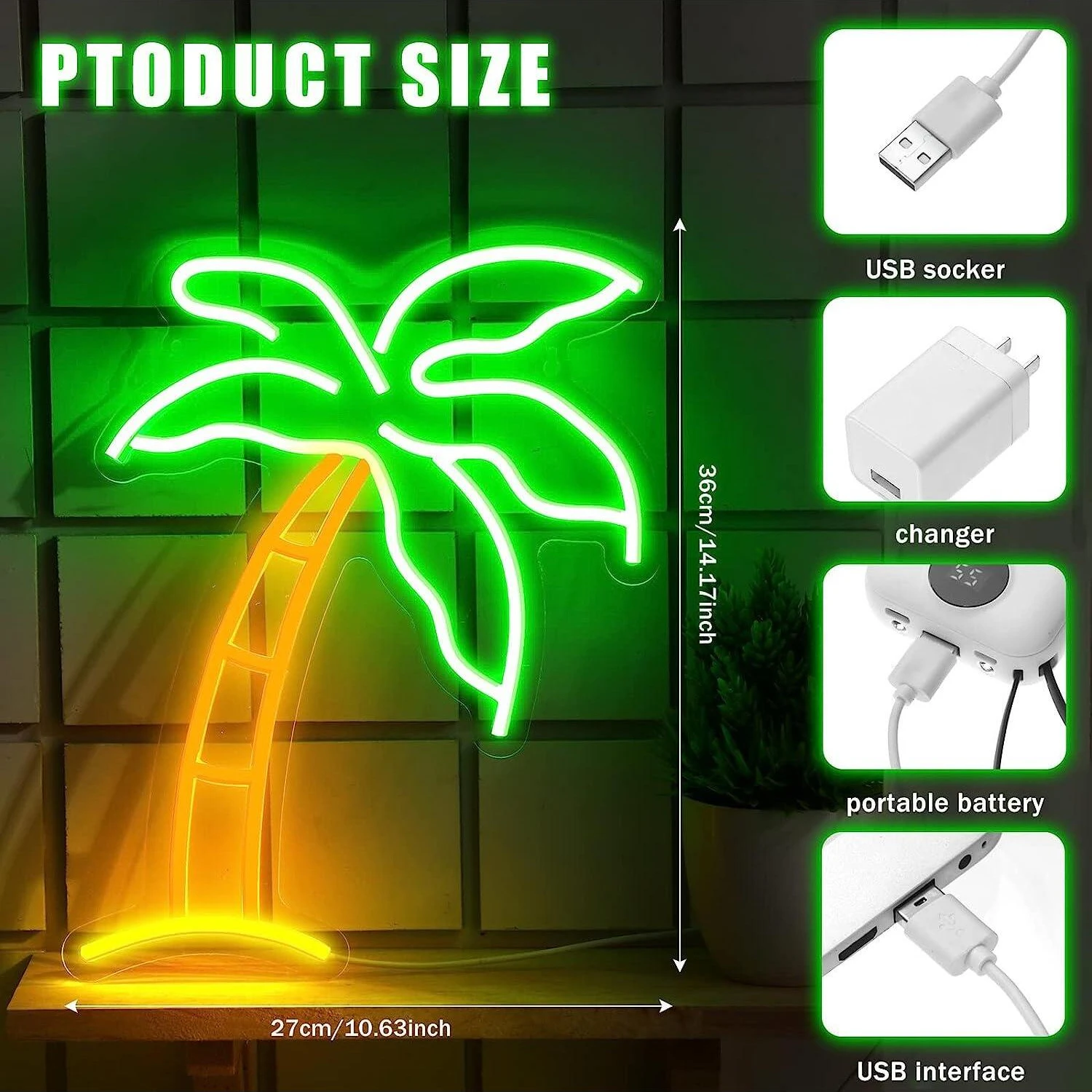 الاستوائية Led نينو تسجيل نينو Usb بالطاقة أضواء تسجيل جدار الفن للأطفال نوم عيد ميلاد شريط ديكور هدايا عيد الميلاد للأطفال #3