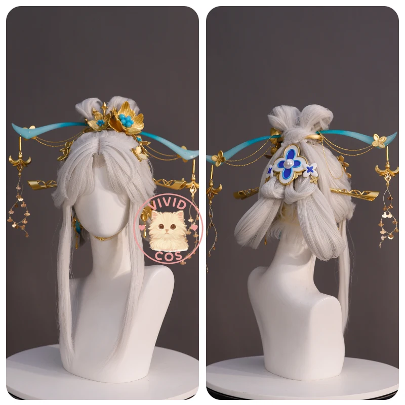 Popular Game Honor of Kings Chang E Cosplay Highly Restored Role-play Costume Pretty Dress Full Set for Women Comic Con Suit