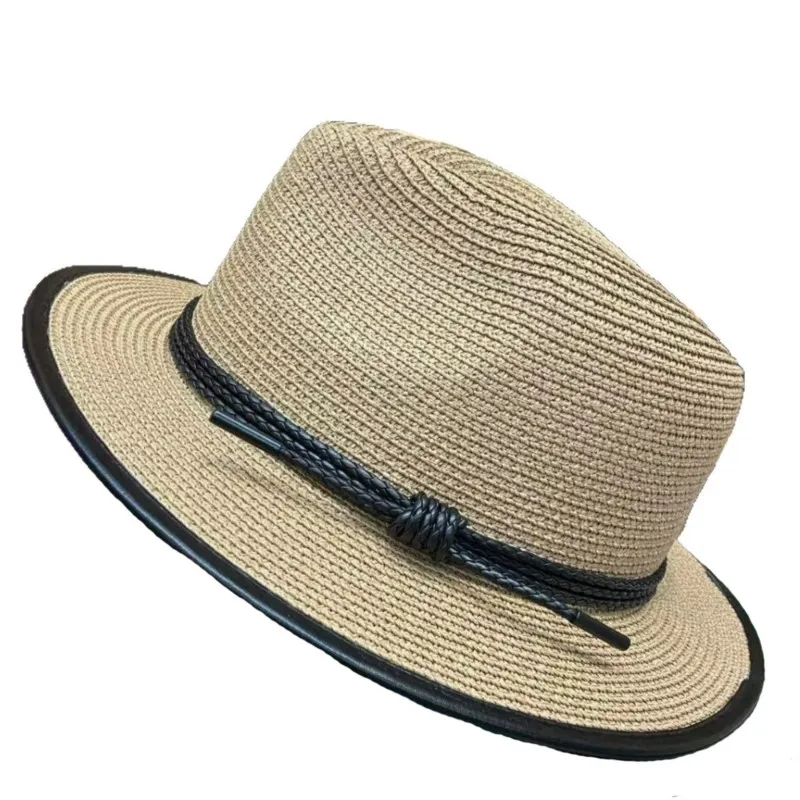 Light breathable flat-topped hat for women summer casual fisherman's with a small brim