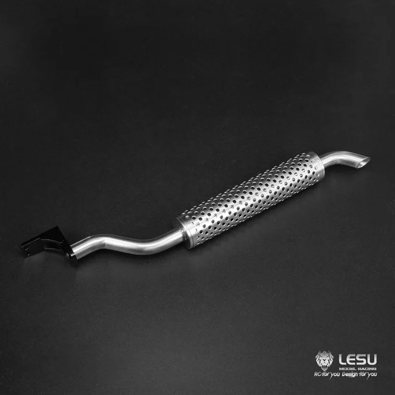 

LESU Metal Rear Exhaust Pipe 193MM for 1/14 RC Tamiyaya Tractor Truck MAN Remote Control Toys Model Th09779