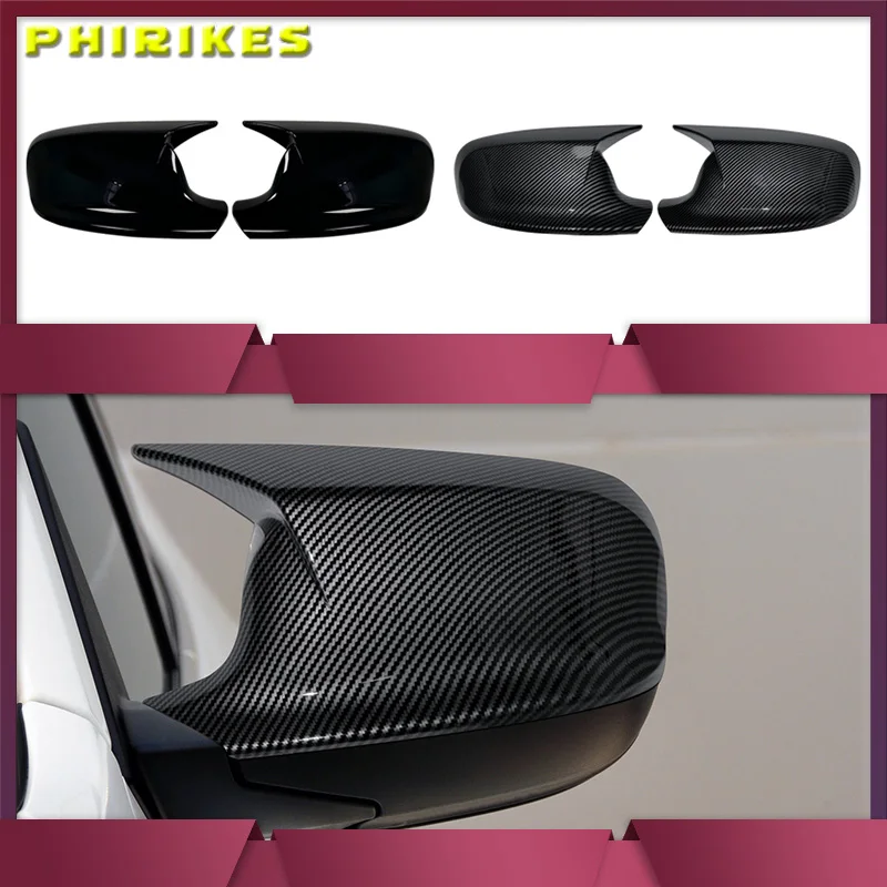 Carbon Fiber Car Rear View Door Wing Side Mirror Cover Caps Shell Case for BMW X3 F25 X1 E84 Pre-LCI 2010 2011 2012 2013 Case