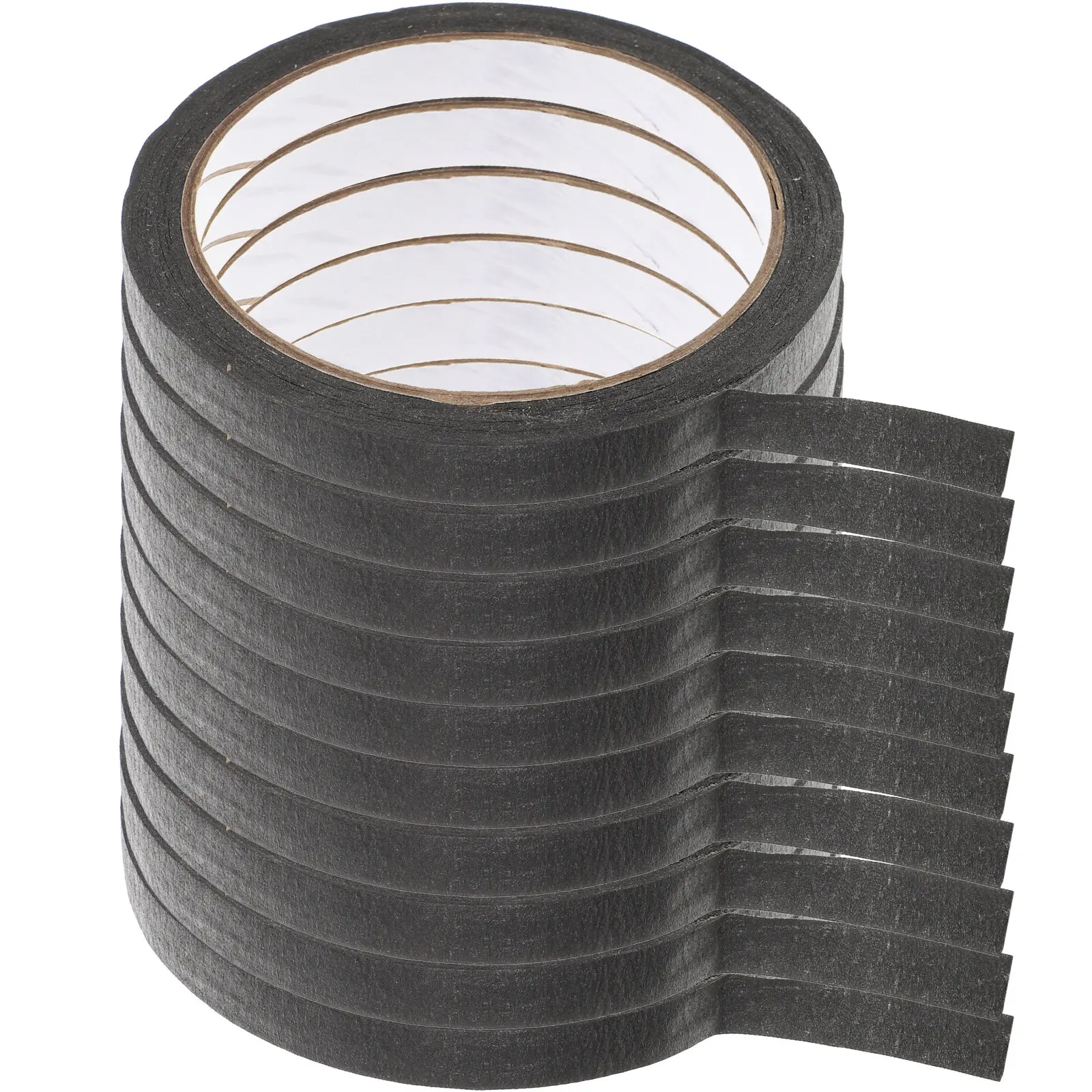 

10 рулонов клейкой малярной ленты для покраски, DIY-проектов, домашнего и гаражного ремонта, легко отрывающаяся, с возможностью письма на поверхности, для стен и автомобилей