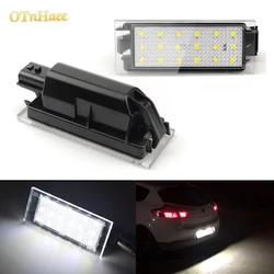 2pcs LED Number Plate Light for Renault Clio Laguna 2 Megane 3 Twingo Master Vel Satis Wind Trafic Twizy License Plate Light