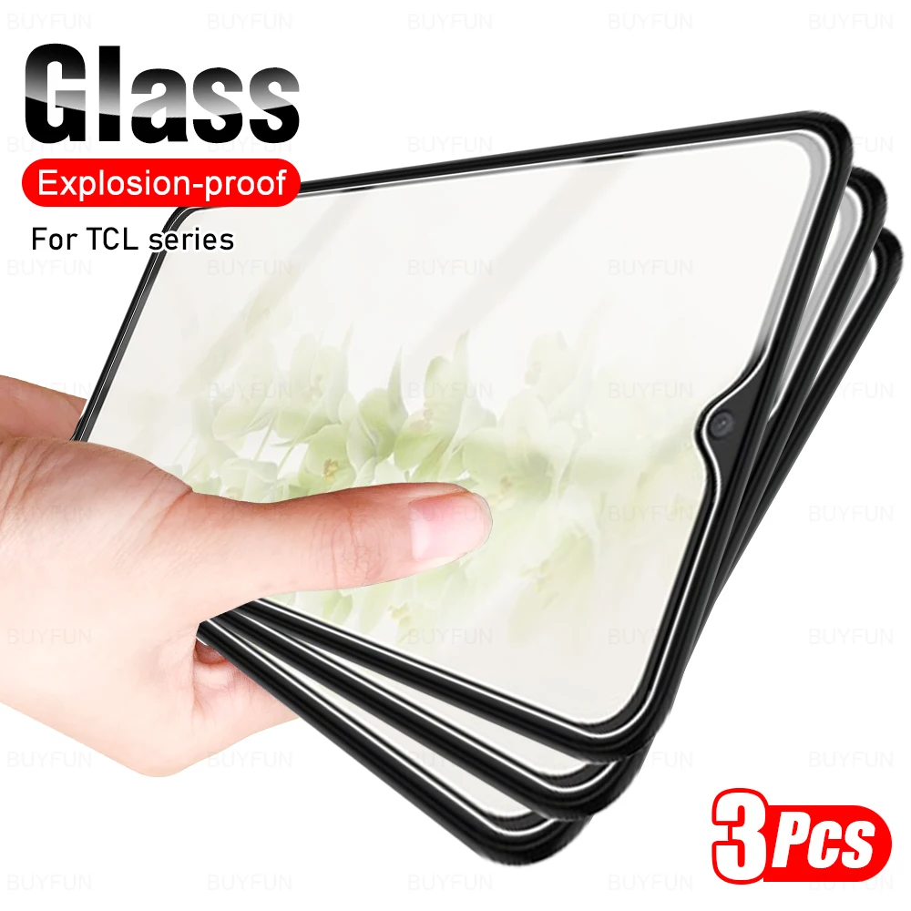 3Pieces Full Protection Tempered Glass For TCL 406 408 40 XE X XL SE NxtPaper 5G 4G Protective Film Ultra Thin Screen Protector