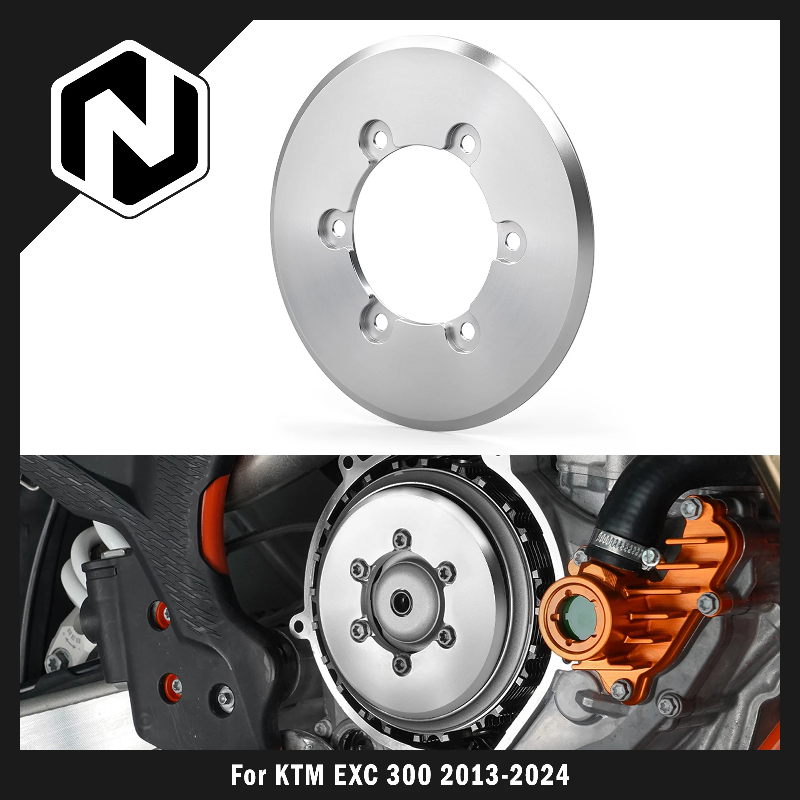 

For KTM EXC 300 TPI EXC 250 XCW 300 250 Six Days 2013-2024 7 oz Clutch Weight Traction Disc EXCF 350 SXF 250 SXF 450 XCF XCF-W