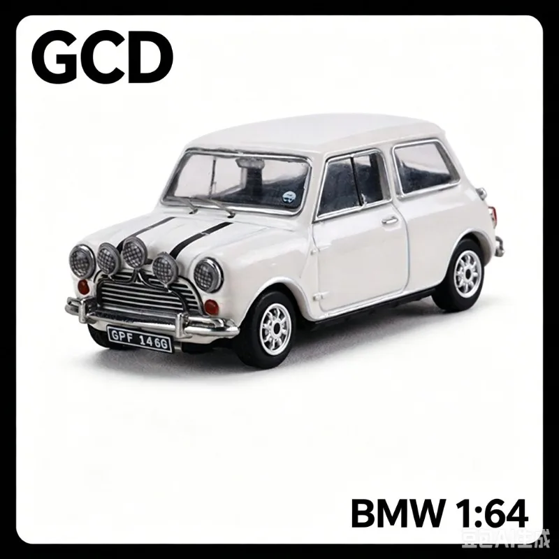 GCD 1:64 BMW Mini Guba Die Casting Alloy Simulation Car Model Collection Souvenir Desktop Ornament.