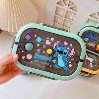 Stitch Cartoon Portable Lunch Box Cute Kid Child Student Hermetic Bento Box Double/Single Layer Large Capacity Food Crisper Gift