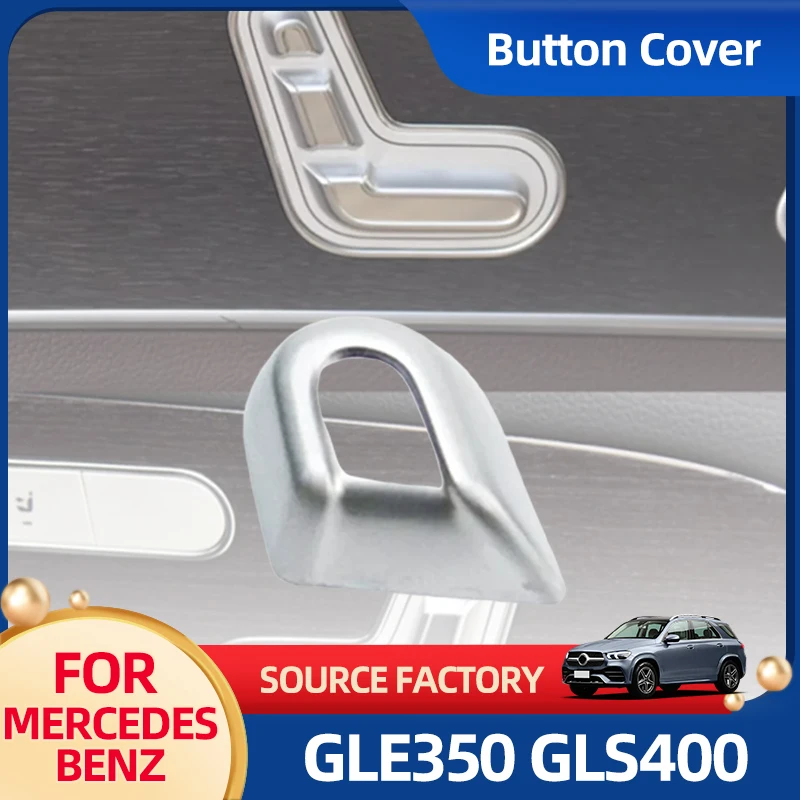

Interior Stickers Car Seat Headrest Adjustment Switch Button Cover Replacement For Mercedes Benz GLE GLS W167 X167 GLE350 GLS400