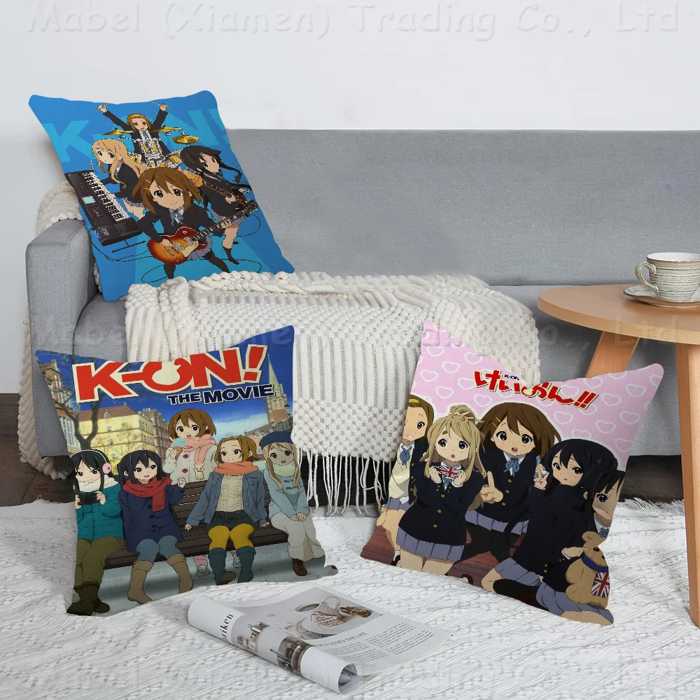 Japan Classic Anime Music K-On! Cushion Cover Pillow Cover Decor Pillowcase Printed Cushion Case For Couch