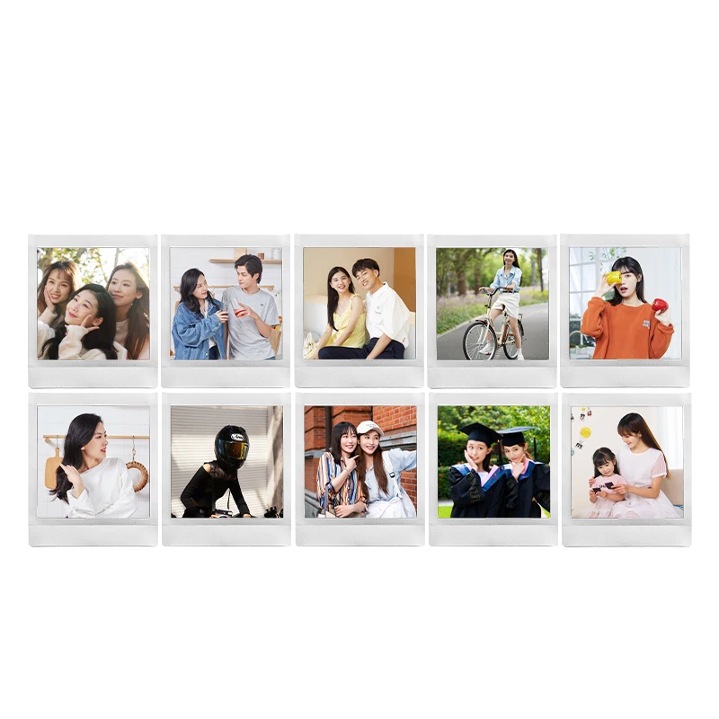 10 arkuszy oryginalna Fujifilm Instax kwadratowa folia biała krawędź dla SQ1/SQ6/SQ10/SP-3/SQ20 kamery hybrydowe tęcza/gwiaździste niebo/czerń