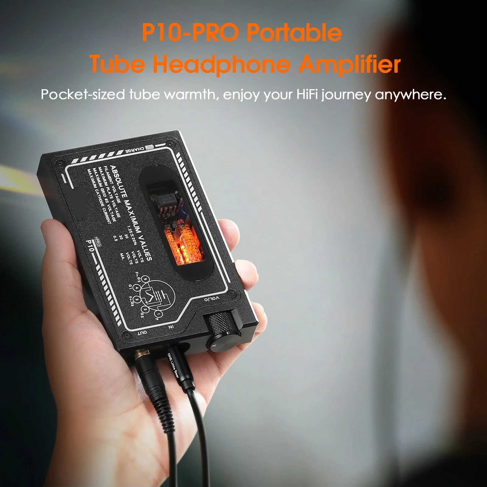 Douk Audio P10 PRO Portable Tube Headphone Amplifier HiFi Mini Audio Desktop Headphone Amp