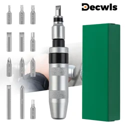7/12/13 Pcs Manual Impact Screwdriver, Cordless Home Screwdriver Set, Screw Extractor, Professional Repair Tool,Used by Knocking