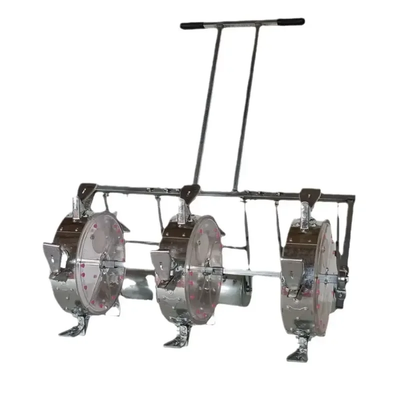 New Style Manual Seed Planter for Mung Corn Soybean Maize Three Row Precision Seeder for Farm Hand-Pulled Seed Fertilizer