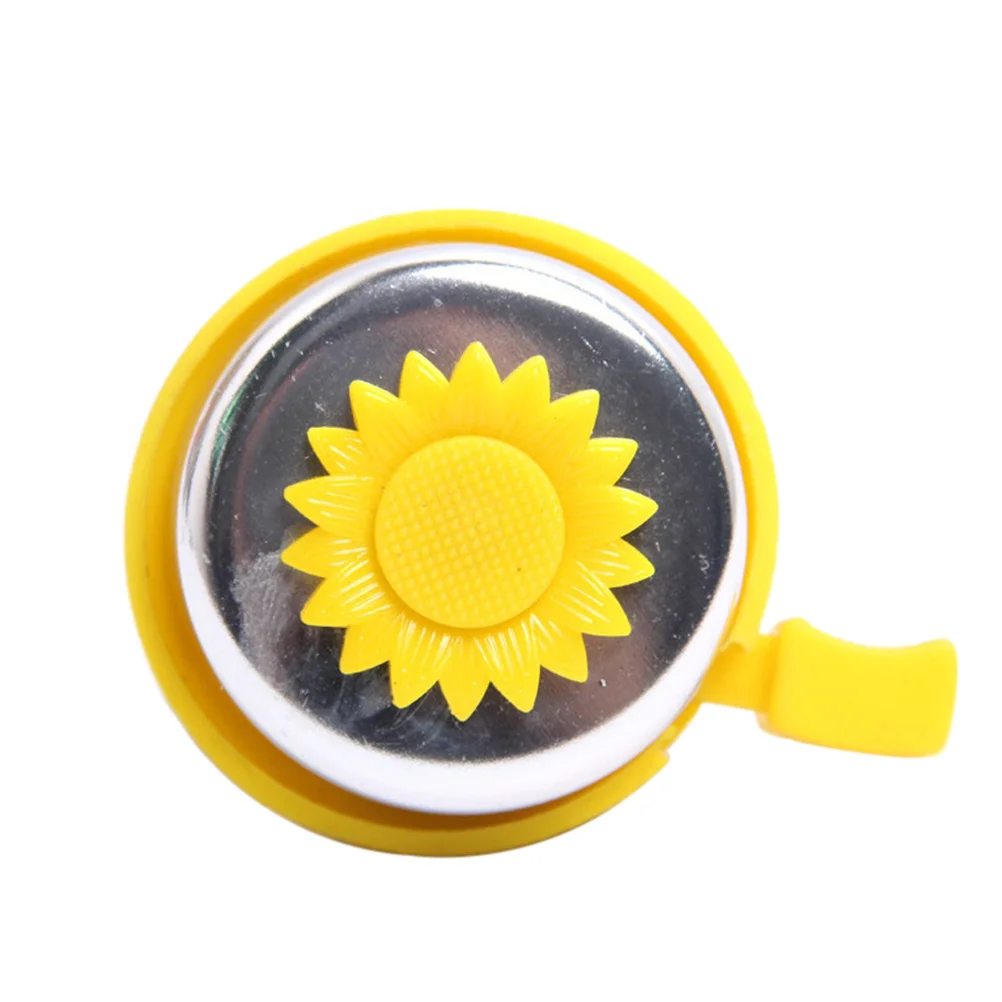 

Sunflower Kids Yellow Bike Bell Handlebar Ring Cycling Horn Clear Sound for Kids Bike Bell Handlebar Ring