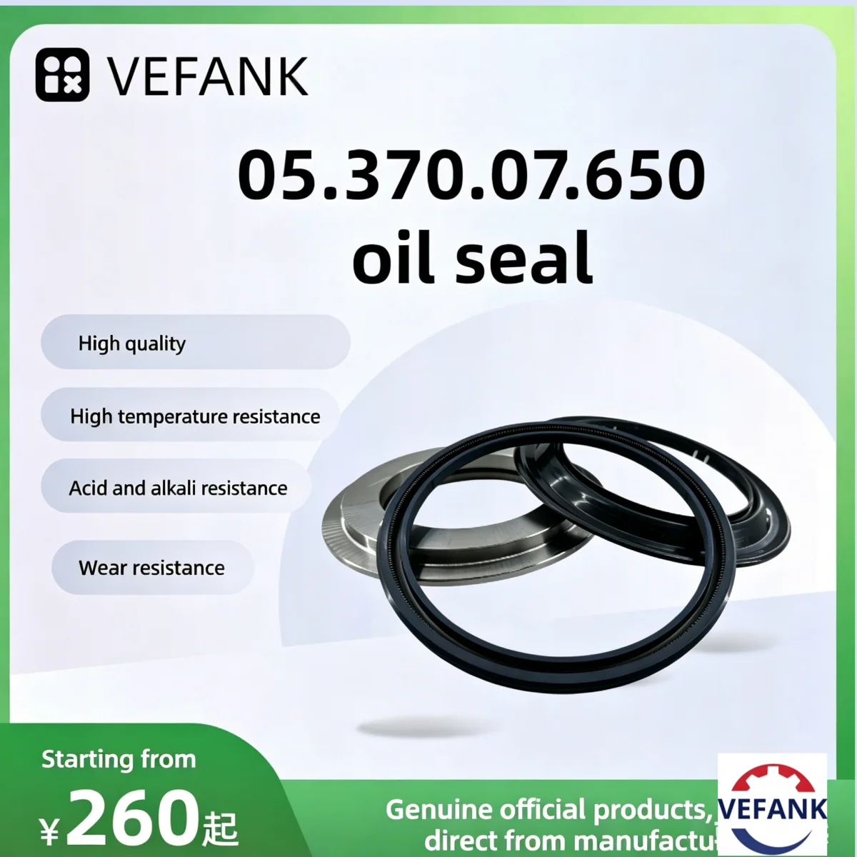 

05.370.07.650 oil seal BPW truck, bus, and trailer diesel engine spare parts, high quality