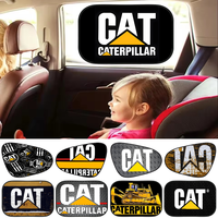 C_Caterpillar CAT Engine Excavator Log Universal 1Pcs Car Adsorption SunShade Side Window SunShade Sunvisor For Children Adult