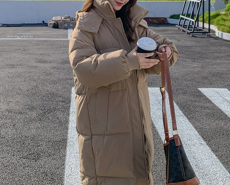 

Thick Breadcoat Down Women's Loose Medium to Long Winter Coat Cotton Coat 2025 New Style