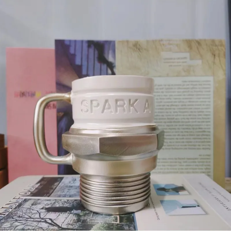 

Ingenious-Engine Spark Plug Designed Coffee Mug, Spark Plug Design Pattern, Novelty Gift For Car Enthusiasts Lover