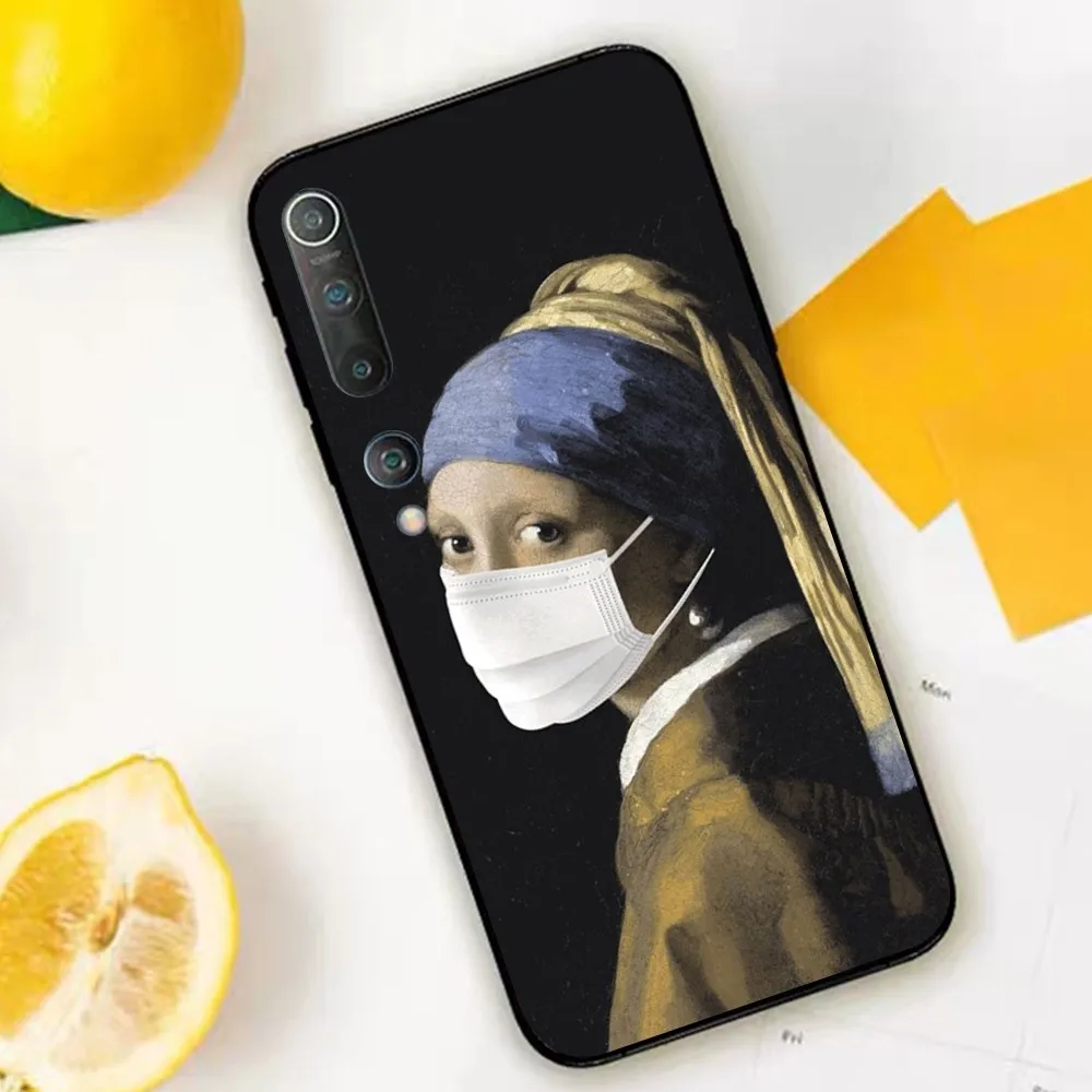 Girl With A Pearl Earring Vermeer Phone Case For Xiaomi Mi 5X 8 9 10 11 12 lite pro 10T PocoX3pro PocoM3 Note 10 pro lite