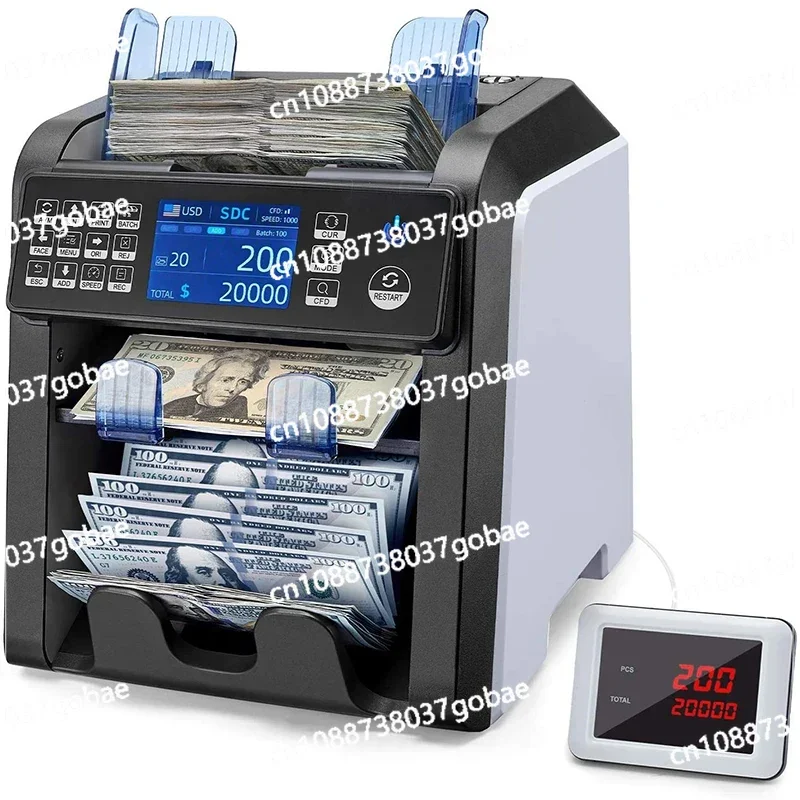 

AL-950 Dual CIS Banknote Sorter Fitness Mix Value Money Counterfeit Bill Counter with IR/UV/MG/IMAGE Detection Function