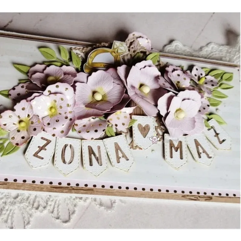 

Piggy Craft metal cutting dies cut die mold Banner letter decoration Scrapbook paper craft knife mould blade punch stencils dies