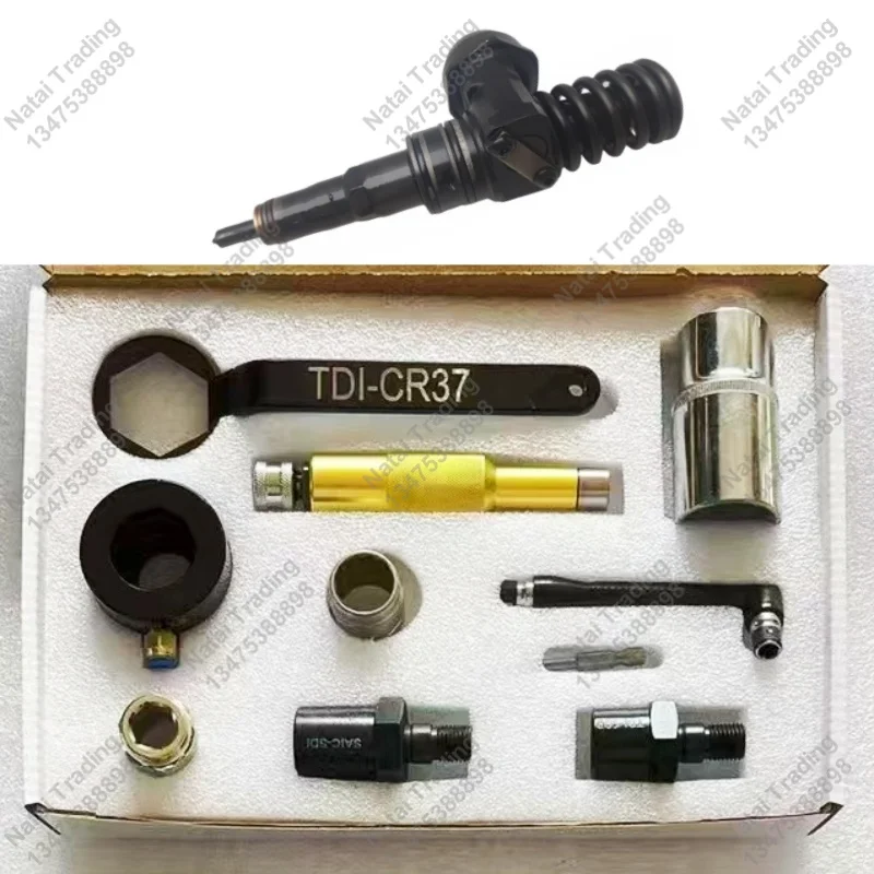 for Audi VW 1.9 TDI 038130073 Unit injector Injection Pressure Stroke Measuring Disassemble Tool Repair Kits