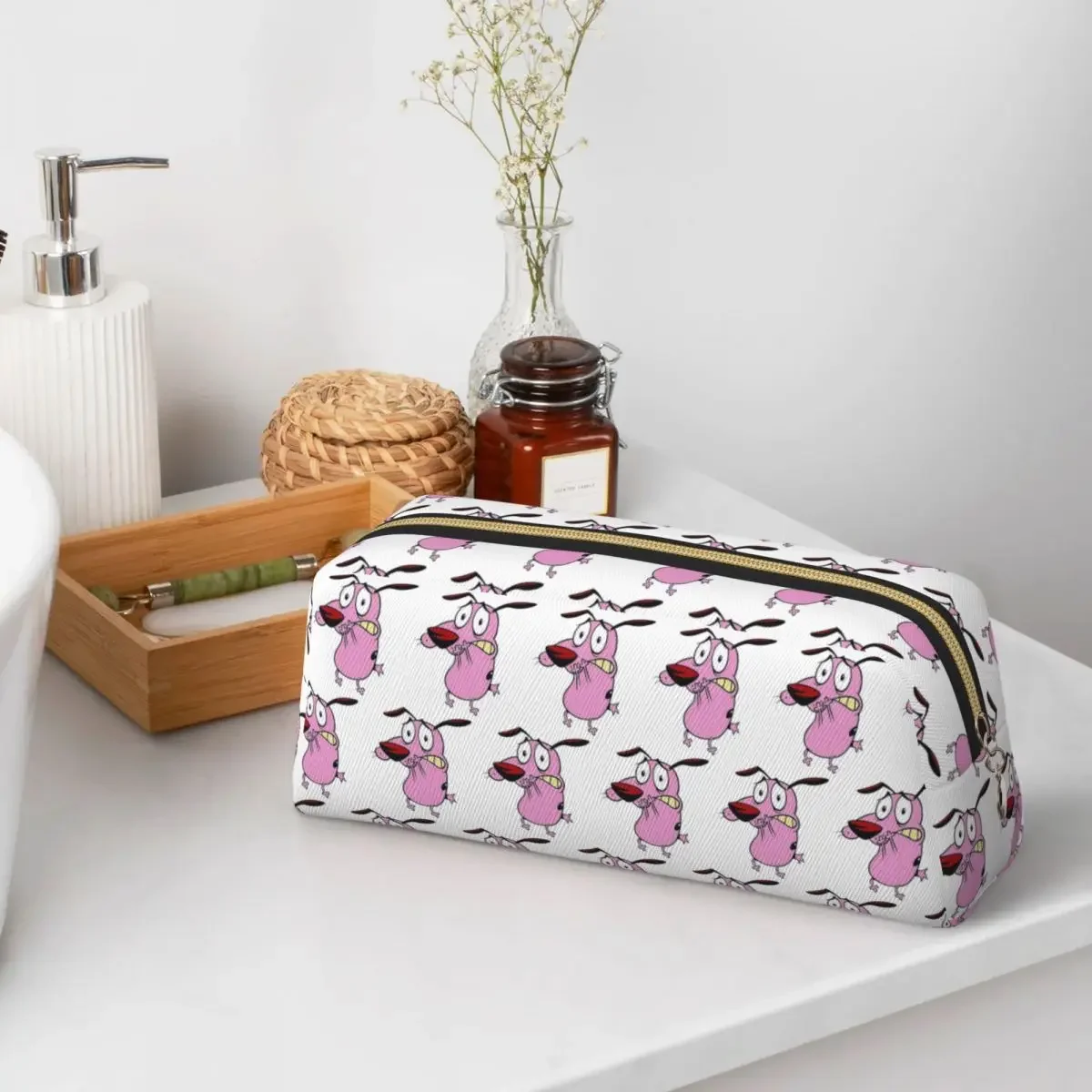 Trousse à crayons mignonne et originale en forme de chien courageux, grande capacité, pour garçons et filles, fournitures de papeterie
